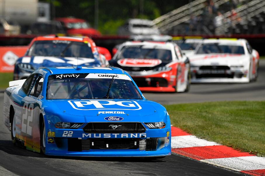 He pulled away for a victory on the twisty road course at Mid-Ohio Sports Car Course. He pulled away for a victory on the twisty road course at Mid-Ohio Sports Car Course.
